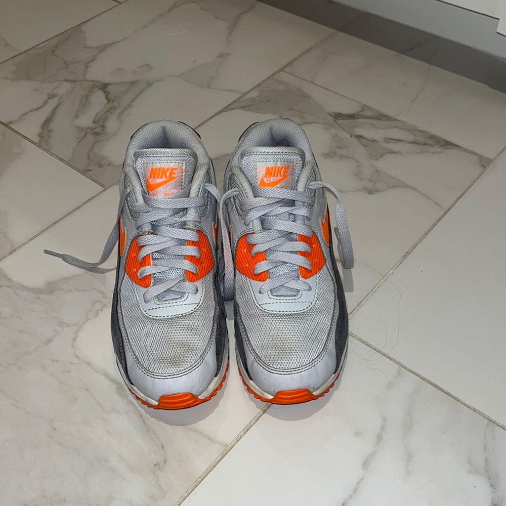Orange and Grey Nike Air Max